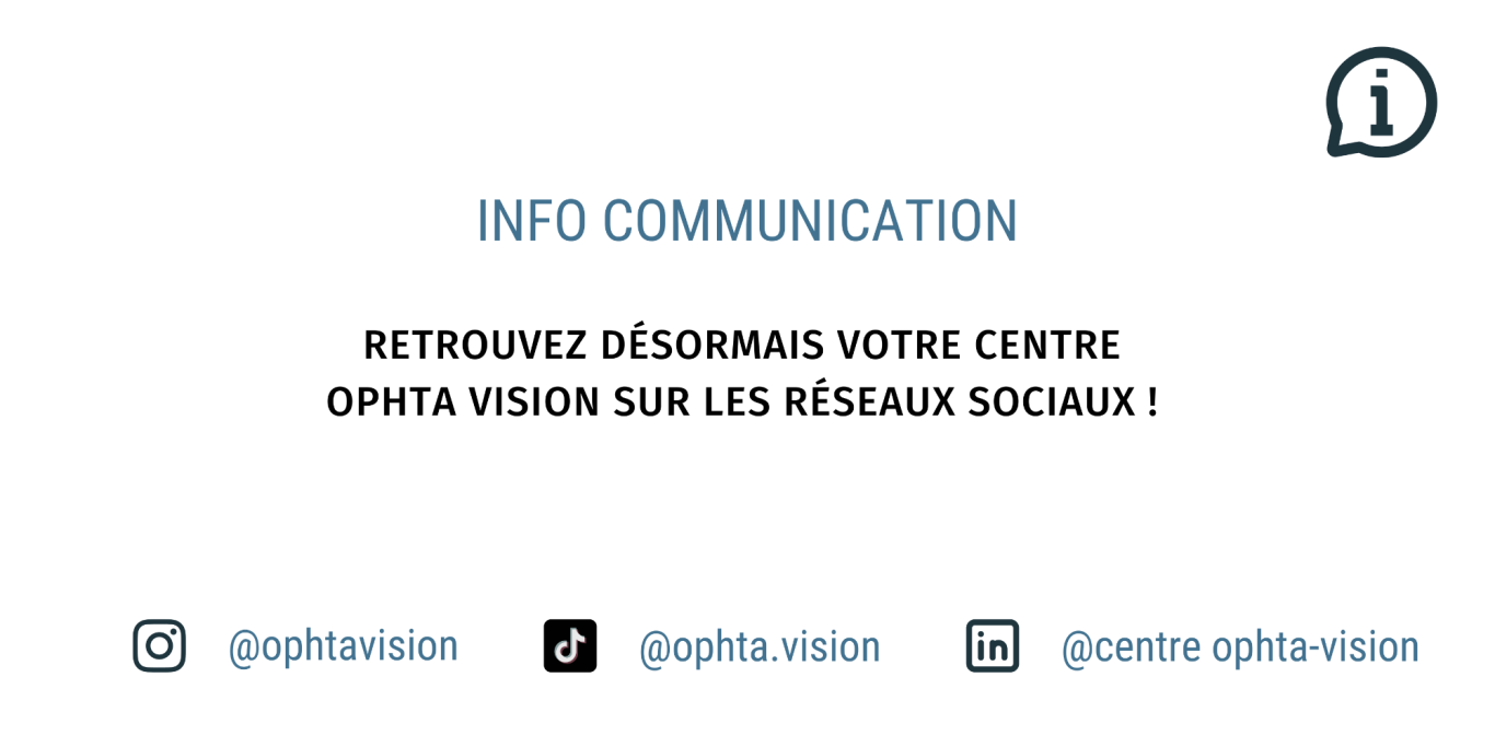 centre ophtalmologie ophta-vision sur les réseaux sociaux @ophtavision